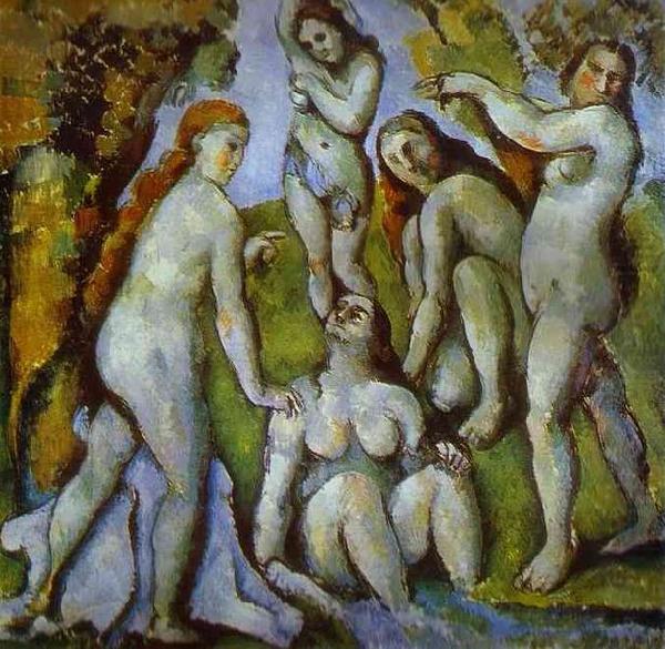 Paul Cezanne Five Bathers china oil painting image
